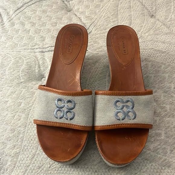 Coach | Shoes | Coach Platform Slides | Poshmark